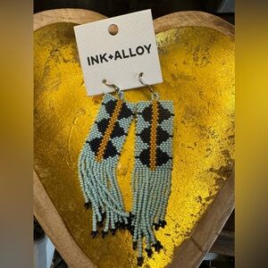 NEW Ink & Alloy Beaded Earrings